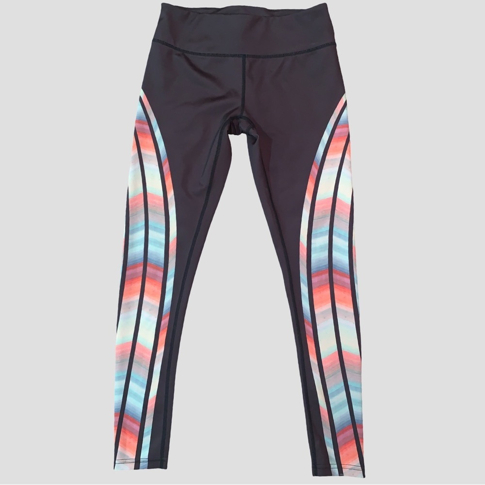 Free People Movement Sunrise Rainbow Panel Ankle Leggings Women's Size XS